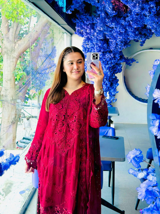 PARTY WEAR SHIFFON DRESS