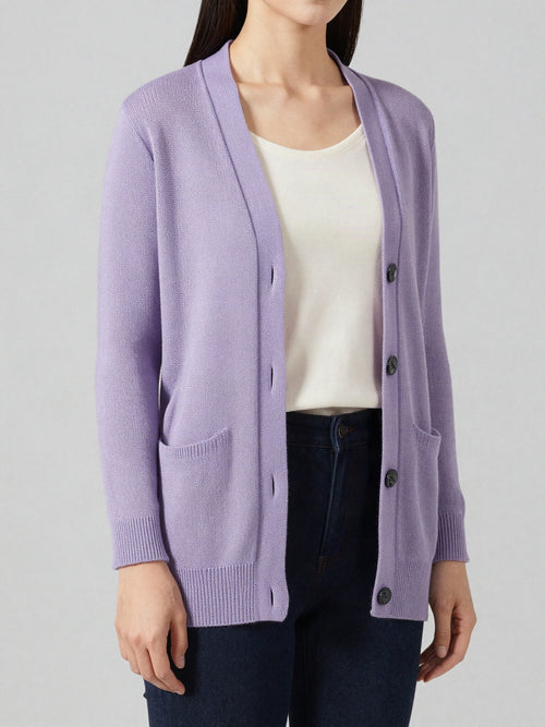 Ida cardigan med strikmønster