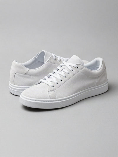 Ellen sneaker i ruskindslook – Hvid