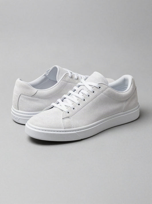Ellen sneaker i ruskindslook – Hvid
