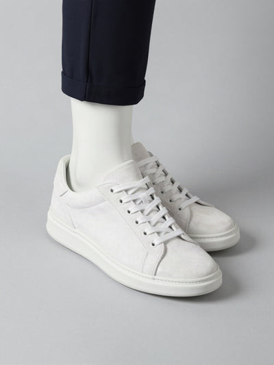 Ellen sneaker i ruskindslook – Hvid